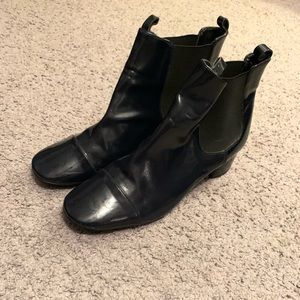 Navy Blue Zara Women Booties